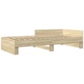 Miniatyrbilde 3 av 10: vidaXL Sengeramme uten madrass sonoma eik 90x200 cm konstruert tre