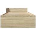 Miniatyrbilde 6 av 10: vidaXL Sengeramme uten madrass sonoma eik 90x200 cm konstruert tre