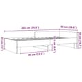 Miniatyrbilde 10 av 10: vidaXL Sengeramme betonggrå 90x200 cm konstruert tre