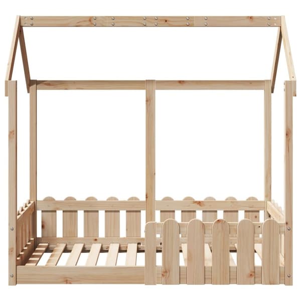 vidaXL Barnesengeramme 70x140 cm heltre furu
