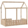 Miniatyrbilde 7 av 10: vidaXL Barnesengeramme 70x140 cm heltre furu