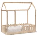 Miniatyrbilde 2 av 10: vidaXL Barnesengeramme 70x140 cm heltre furu