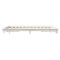 Miniatyrbilde 6 av 10: vidaXL Sengeramme uten madrass hvit 150x200 cm heltre furu