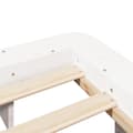 Miniatyrbilde 8 av 10: vidaXL Sengeramme uten madrass hvit 150x200 cm heltre furu