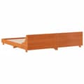 Miniatyrbilde 7 av 10: vidaXL Sengeramme uten madrass voksbrun 180x200 cm heltre furu