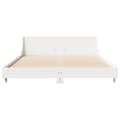 Miniatyrbilde 5 av 10: vidaXL Sengeramme uten madrass hvit 160x200 cm heltre furu
