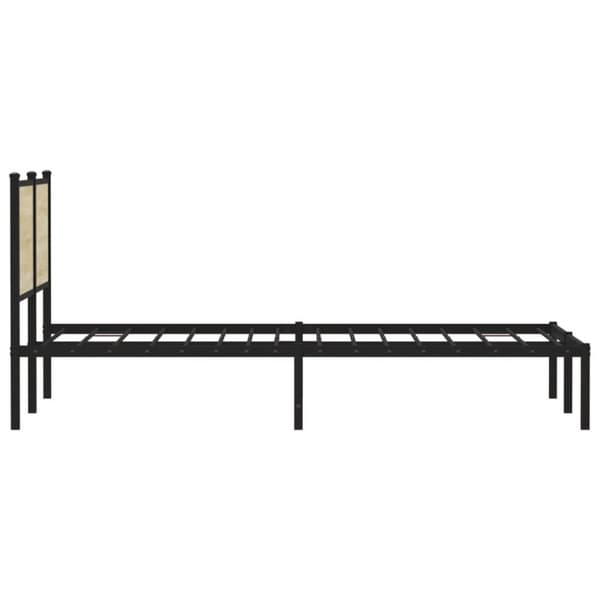 vidaXL Sengeramme i metall uten madrass sonoma eik 140x200 cm
