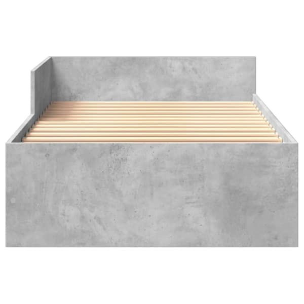 vidaXL sengeramme 90x200 cm konstrueret træ betongrå
