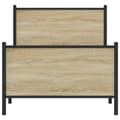 Miniatyrbillede 6 af 11: vidaXL sengeramme uden madras 80x200 cm metal sonoma-eg