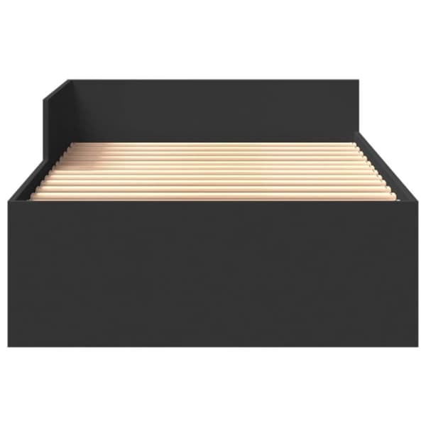 vidaXL Sengeramme svart 75x190 cm konstruert tre