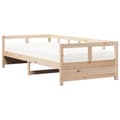 Miniatyrbilde 3 av 11: vidaXL Dagseng med madrass 80x200 cm heltre furu