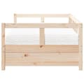 Miniatyrbilde 5 av 11: vidaXL Dagseng med madrass 80x200 cm heltre furu