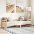 Miniatyrbilde 2 av 11: vidaXL Dagseng med madrass 80x200 cm heltre furu
