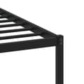 Miniatyrbilde 9 av 11: vidaXL Sengeramme i metall uten madrass røkt eik 75x190 cm