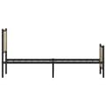 Miniatyrbilde 7 av 11: vidaXL Sengeramme i metall uten madrass sonoma eik 75x190 cm