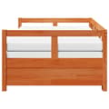 Miniatyrbillede 6 af 11: vidaXL daybed m. udtræk madrasser 90x190cm massivt fyrretræ gyldenbrun