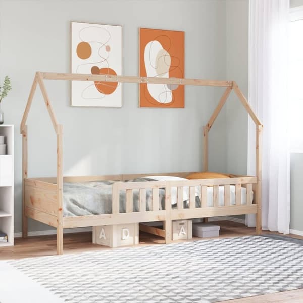 vidaXL sengeramme til husseng 90x190 cm massivt fyrretræ