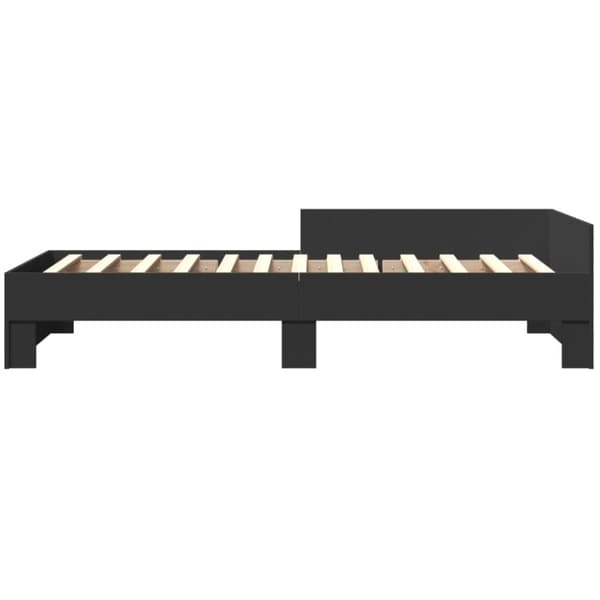 vidaXL Sengeramme svart 100x200 cm konstruert tre