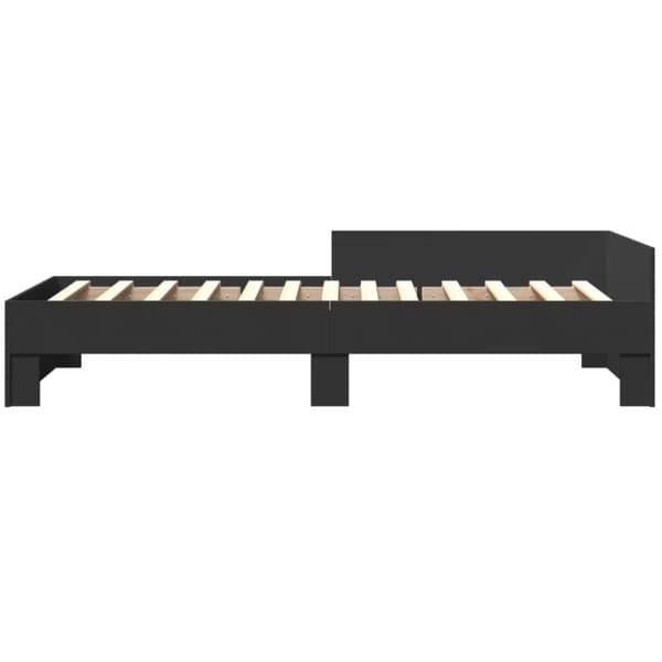 vidaXL Sengeramme svart 90x200 cm konstruert tre