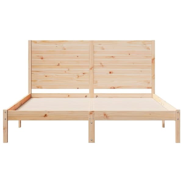 vidaXL Sängynrunko erikoispitkä ilman patjaa 140x210 cm massiivipuu