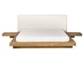 Miniatyrbillede 5 af 11: Seng Lys Træ 160 x 200 cm Moderne Dobbeltseng med Sengegavl To Mands Lav Sengeramme Futon Minimalistisk Design Træseng Japansk