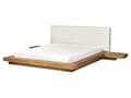 Miniatyrbillede 6 af 11: Seng Lys Træ 160 x 200 cm Moderne Dobbeltseng med Sengegavl To Mands Lav Sengeramme Futon Minimalistisk Design Træseng Japansk