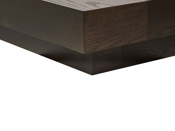 Seng Mørkt Træ 180 x 200 cm Moderne Dobbeltseng med Sengegavl To Mands Lav Sengeramme Futon Minimalistisk Design Træseng Japansk