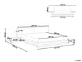 Miniatyrbillede 3 af 11: Seng Mørkt Træ 180 x 200 cm Moderne Dobbeltseng med Sengegavl To Mands Lav Sengeramme Futon Minimalistisk Design Træseng Japansk