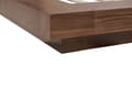 Miniatyrbillede 11 af 11: Seng Mørkt Træ 180 x 200 cm Moderne Dobbeltseng med Sengegavl To Mands Lav Sengeramme Futon Minimalistisk Design Træseng Japansk