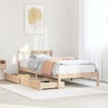 Miniatyrbilde 2 av 11: vidaXL Sengeramme uten madrass 100x200 cm heltre furu