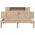 Miniatyrbilde 5 av 11: vidaXL Seng med bokhylle uten madrass 150x200 cm heltre furu