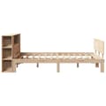 Miniatyrbilde 6 av 11: vidaXL Seng med bokhylle uten madrass 150x200 cm heltre furu
