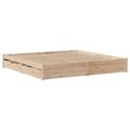 Miniatyrbilde 3 av 11: vidaXL Sengeramme uten madrass 180x200 cm heltre furu