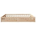 Miniatyrbilde 5 av 11: vidaXL Sengeramme uten madrass 180x200 cm heltre furu
