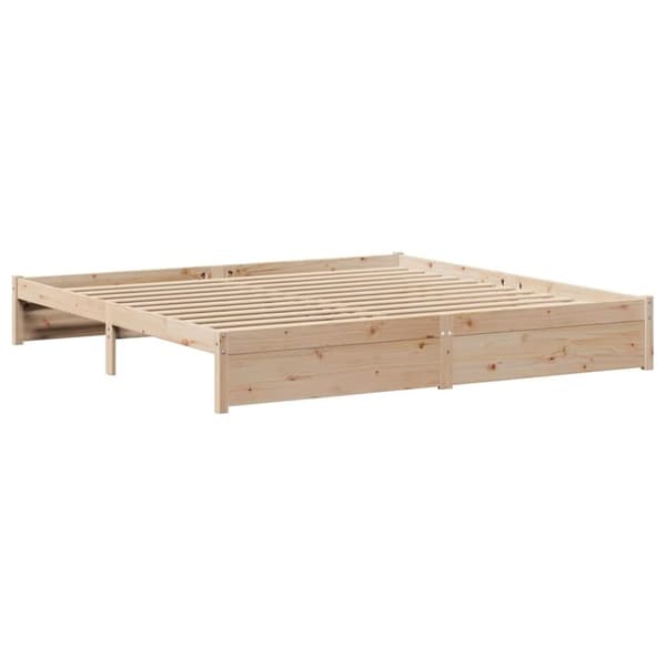 vidaXL Sengeramme uten madrass 180x200 cm heltre furu