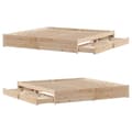 Miniatyrbilde 9 av 11: vidaXL Sengeramme uten madrass 180x200 cm heltre furu