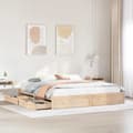 Miniatyrbilde 2 av 11: vidaXL Sengeramme uten madrass 180x200 cm heltre furu