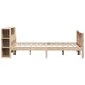 Miniatyrbilde 6 av 11: vidaXL Seng med bokhylle uten madrass 150x200 cm heltre furu