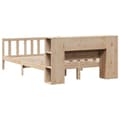 Miniatyrbilde 7 av 11: vidaXL Seng med bokhylle uten madrass 150x200 cm heltre furu