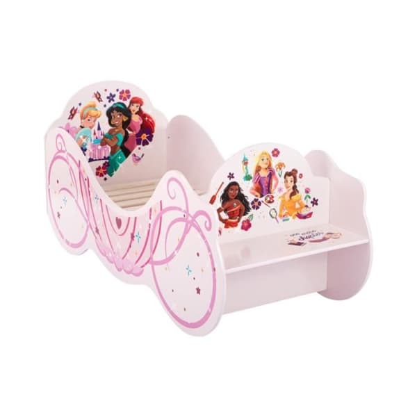 Vagnsäng - Disney Home - Disney Princesses - Med förvaring - Canopy - Rosa