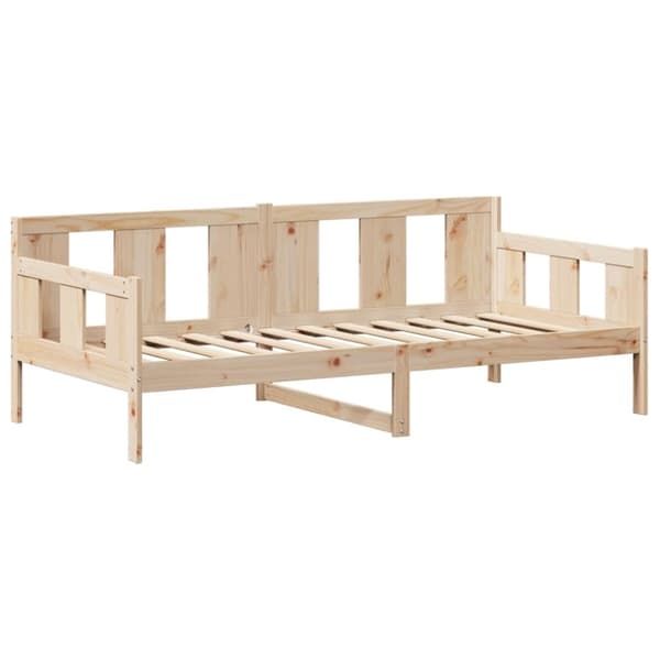 vidaXL Dagbädd med tak 90x200 cm massiv furu