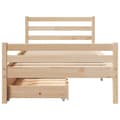 Miniatyrbilde 5 av 11: vidaXL Sengeramme uten madrass 90x200 cm heltre furu