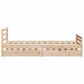 Miniatyrbilde 6 av 11: vidaXL Sengeramme uten madrass 90x200 cm heltre furu