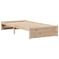 Miniatyrbilde 9 av 11: vidaXL Seng med bokhylle uten madrass 90x200 cm heltre furu