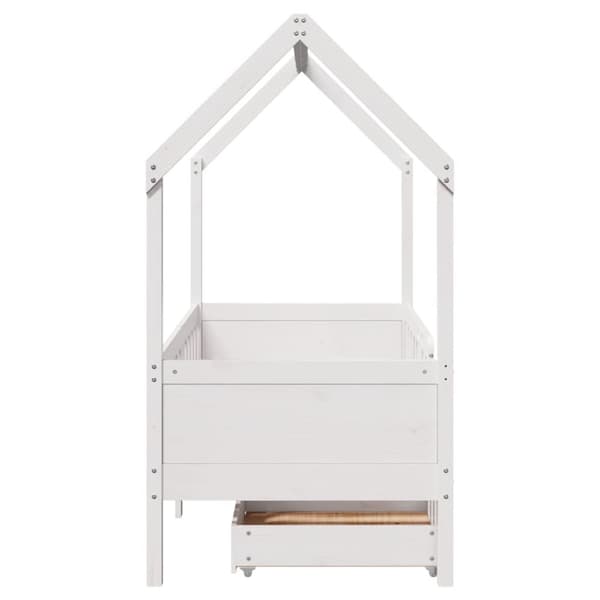 vidaXL Barnesengeramme med skuffer 80x170 cm heltre furu