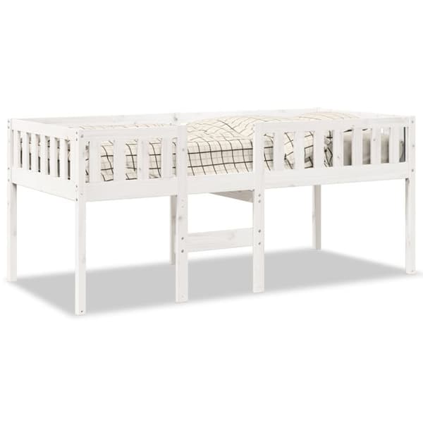 vidaXL juniorseng uden madras 90x190 cm massivt fyrretræ hvid
