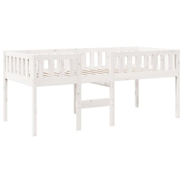vidaXL juniorseng uden madras 90x190 cm massivt fyrretræ hvid