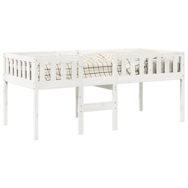 vidaXL juniorseng uden madras 90x190 cm massivt fyrretræ hvid