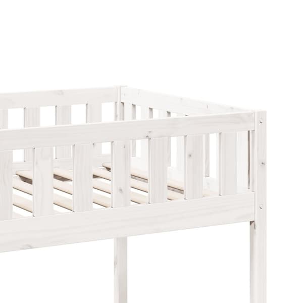 vidaXL juniorseng uden madras 90x190 cm massivt fyrretræ hvid