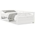 Miniatyrbilde 3 av 11: vidaXL Dagseng uten madrass hvit 90x200 cm heltre furu